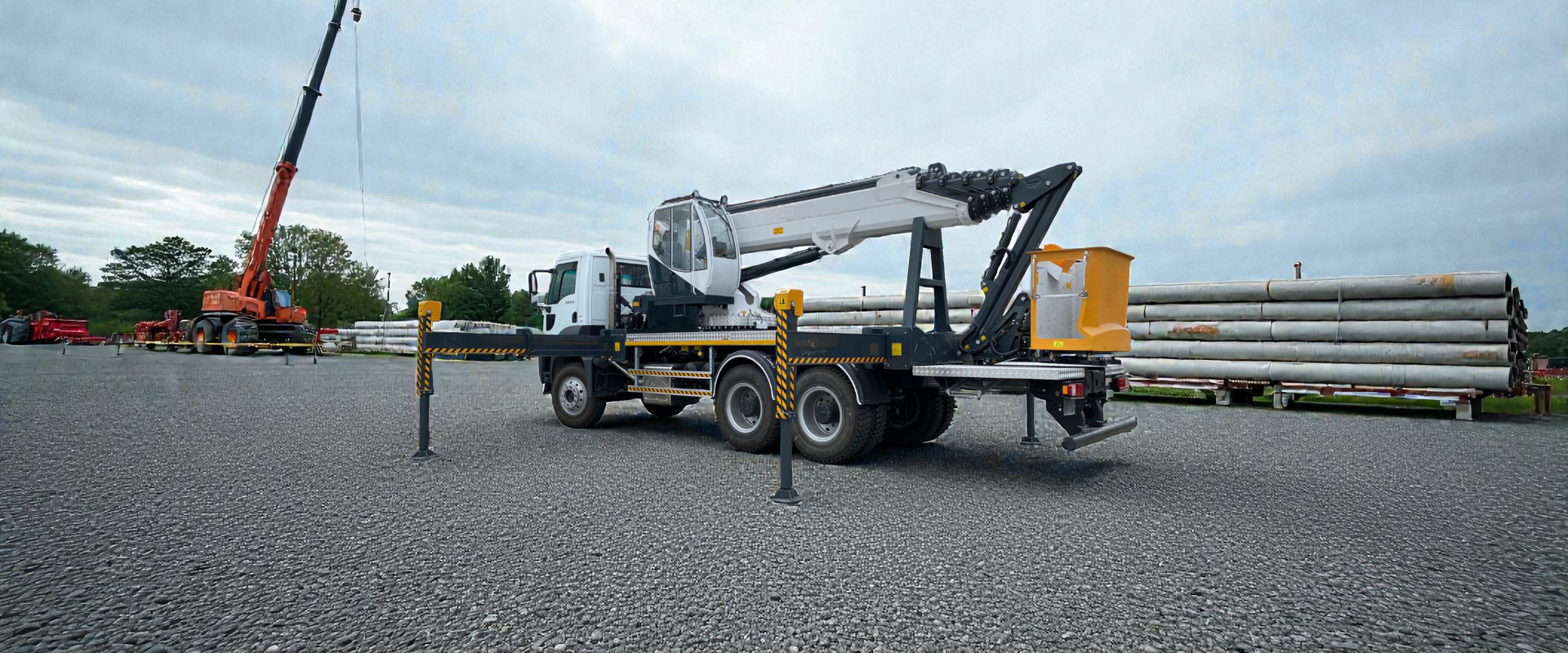 Aerial work platform extended